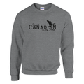 Stupid Canadian Wolf Bird Crewneck Sweatshirt